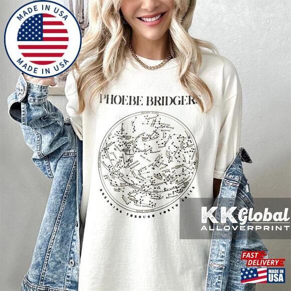 Tops - Phoebe Bridgers Tokyo Skies Boyfriend Fit Girls T-Shirt